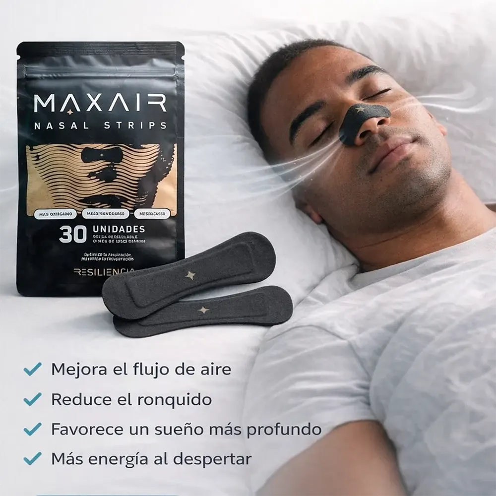 Strips Nasales "Max Air" Mas Aire, mejor respiración